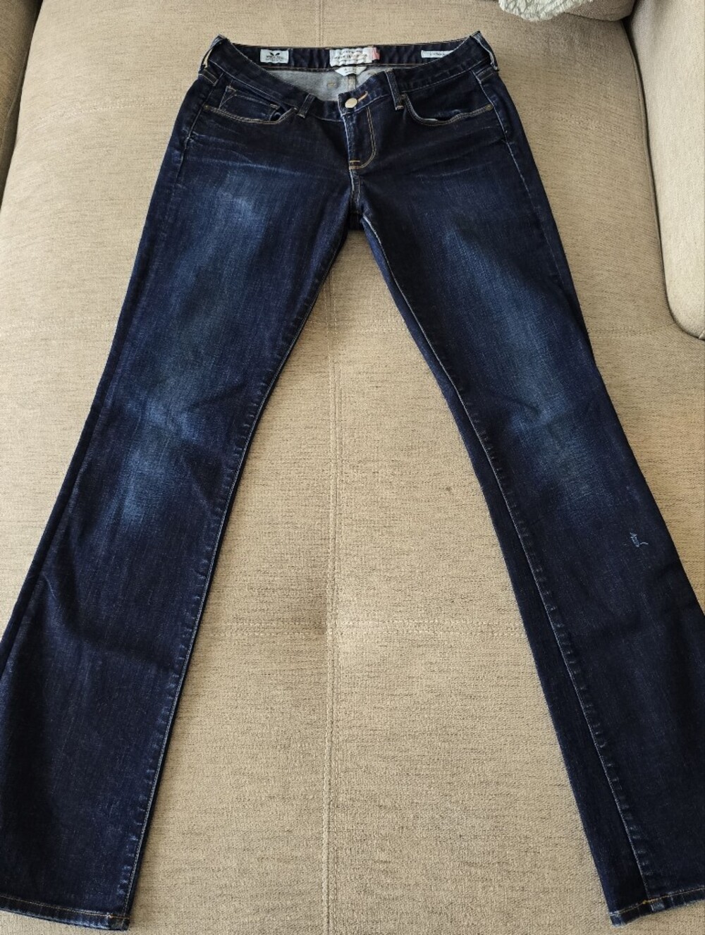 Lucky Brand Lolita Boot Jeans Dark Wash Made in USA Cone Denim Size 4/27